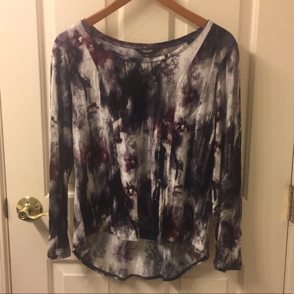 Simply Vera Vera wang long sleeve top